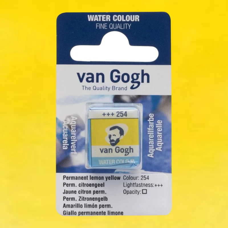 Van Gogh Aquarellfarbe Näpfchen Permanent Zitronengelb 254