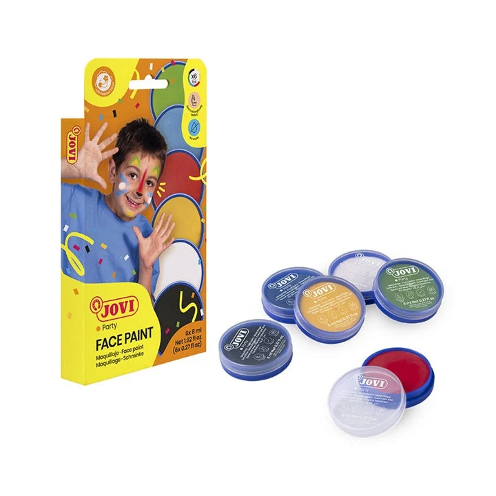 JOVI Face Paint Set in Pots, 6 x 8 ml