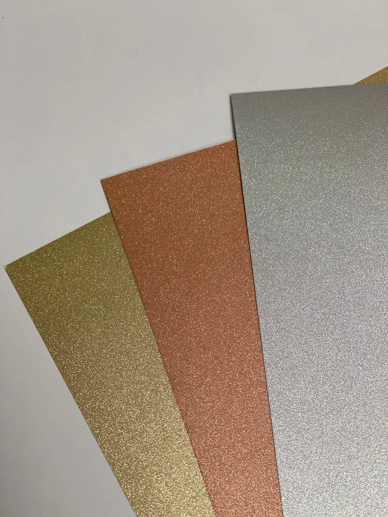 Glitter-Papier Metalleffekt fein