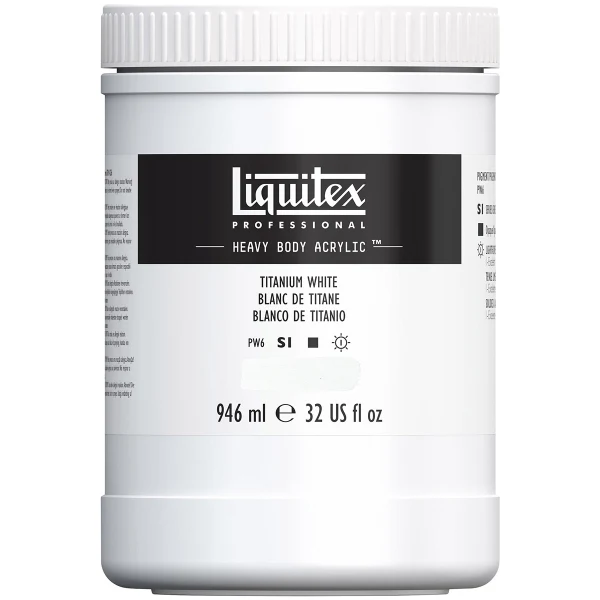 Liquitex Heavy Body Acrylic - 946ml Titanium White S1