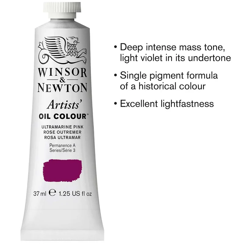 Winsor and Newton - Artists' Oil Colour - 37ml - Ultramarine Pink S3