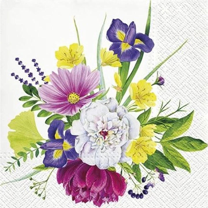Flower Bouquet Decoupage Napkins - 1 pc