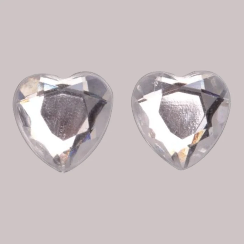 P&D Herzen 8mm crystal selbstklebend 63 Stück