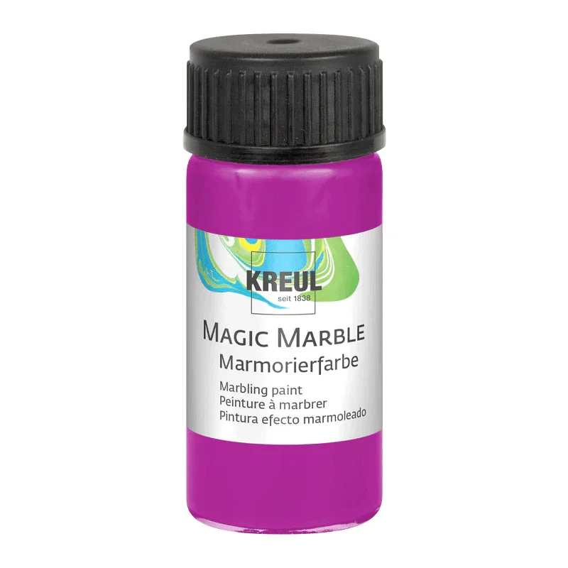 KREUL Magic Marble Marmorierfarbe, Magenta, 20 ml-Glas