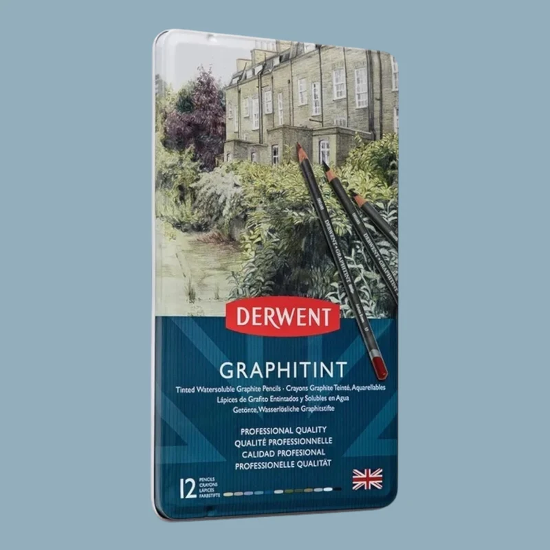 Derwent Graphitint Aquarell Farbstifte Set – 12 Stück