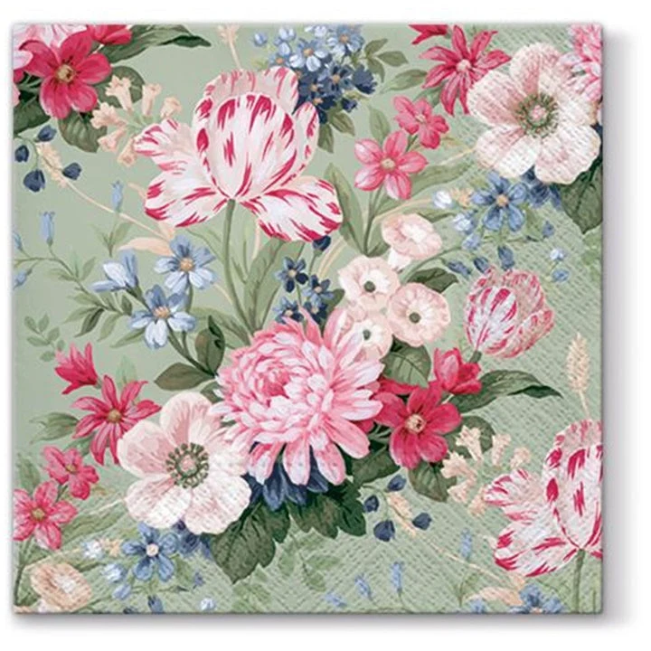 Scented Decoupage Napkins Calm Flowers - 1 pc