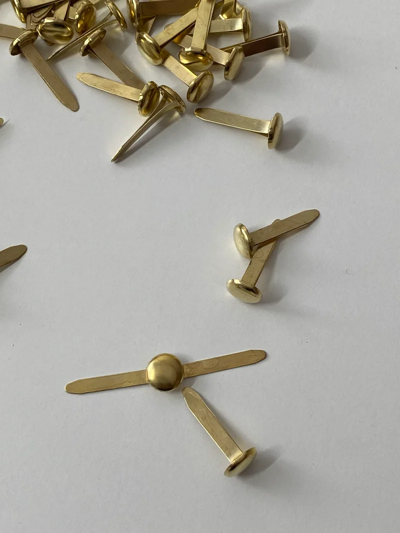 Rundkopfklammer gold für Türgriffe