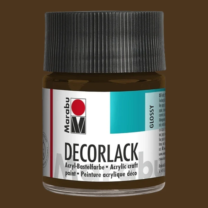 Marabu Decorlack Acryl Glanz Dunkelbraun 045
