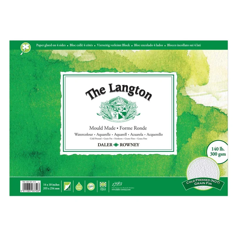 Daler Rowney - Watercolour Block - The Langton CP 300gsm 14x10"