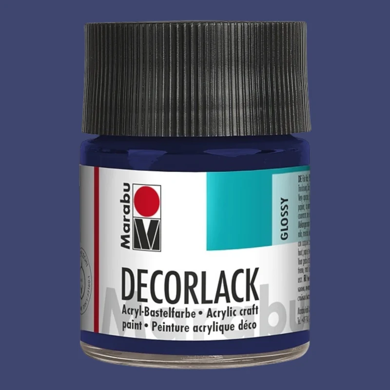 Marabu Decorlack Acryl Glanz Dunkelblau 053