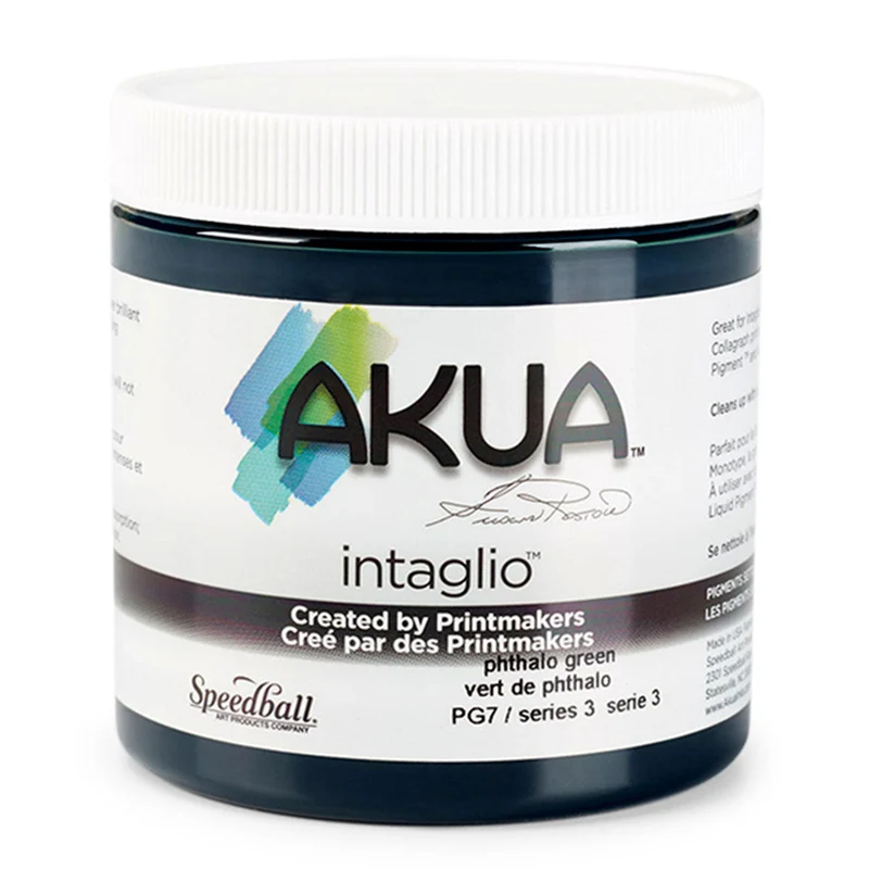 Speedball - Akua Intaglio Inks 236ml (8oz) - Phthalo Green