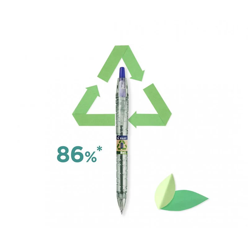 Pilot - B2P EcoBall Ballpoint Pen 3x Blue