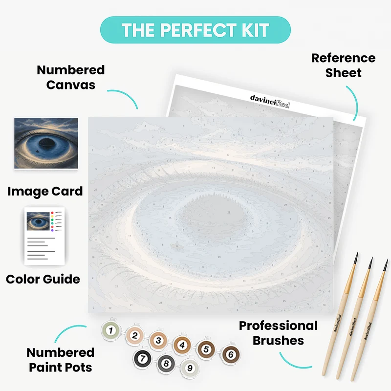 Iris Lake Island - Paint by Numbers Kit