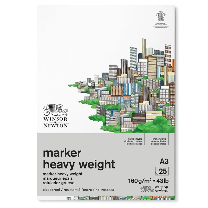 Winsor & Newton - Bleedproof Marker Pad Heavy Weight A3 160gsm