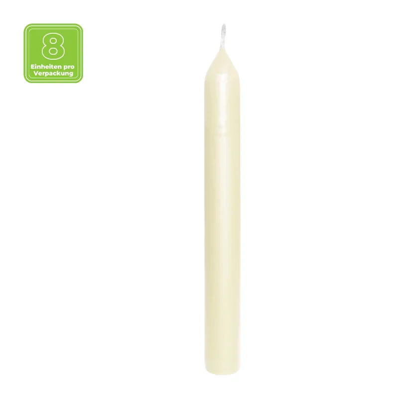 Stabkerzen, Weiche Perle, BOLSIUS Essentials, 20/170 mm, Brenndauer ca. 5h, 8 Stück pro Verpackung, Torpedokerzen, Dinnerkerzen