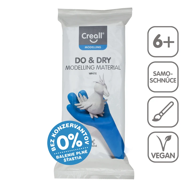 Creall samoutrjujoča masa za modeliranje DO&DRY hipoalergena, 1 000 g