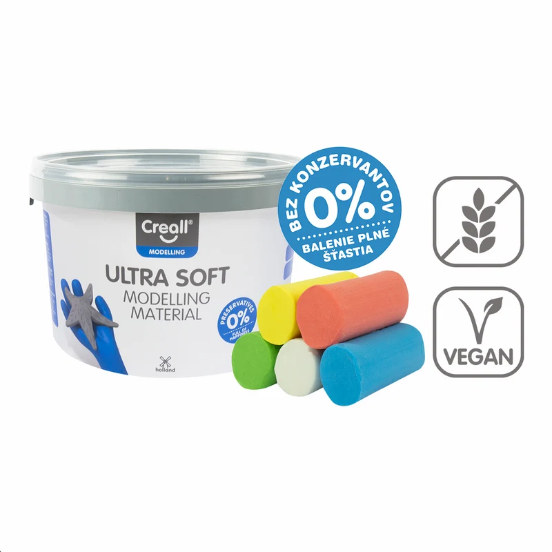 Πλαστελίνη Creall Ultra soft, 5 g, κυπελλάκι, διάφορα χρώματα
