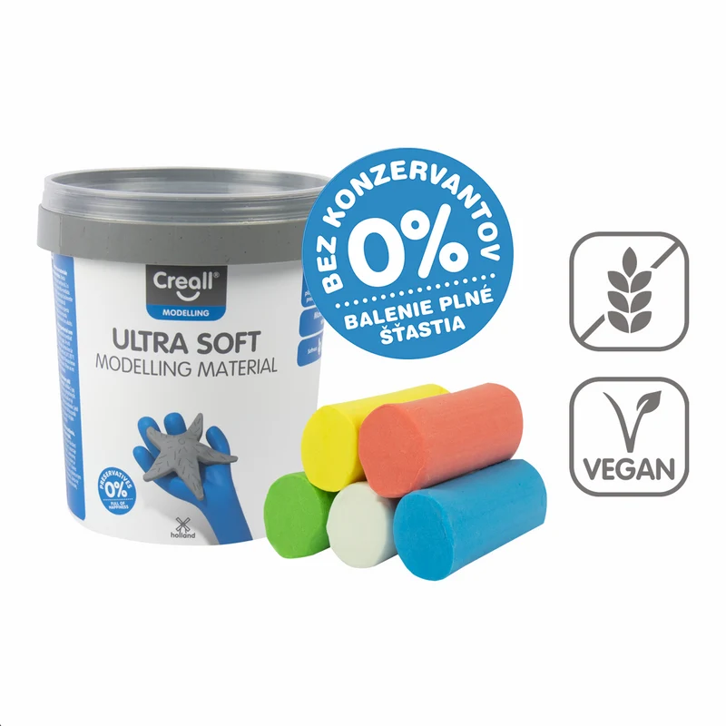 Πλαστελίνη Creall Ultra soft, 5 g, κυπελλάκι, διάφορα χρώματα
