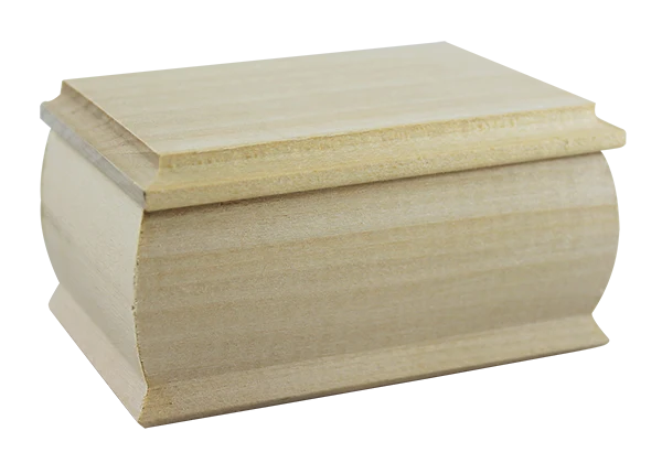 Holz-Schmuckkästchen Pentart, 10 x 6,5 x 5 cm