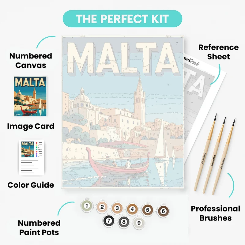 Malta - Paint by Numbers Kit