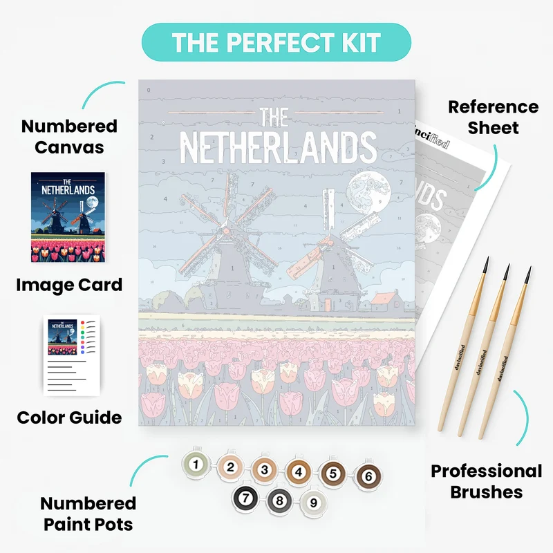 The Netherlands - Paint by Numbers Kit