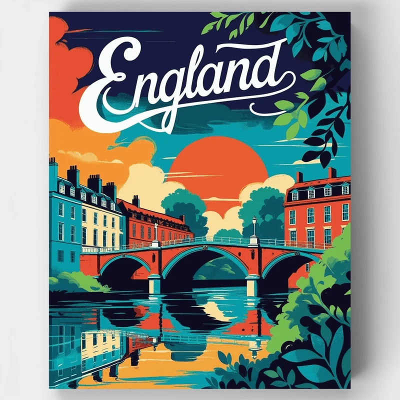 England - Paint by Numbers Kit