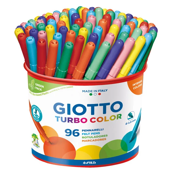 Flomasteri GIOTTO Turbo Color tanki 96 kom
