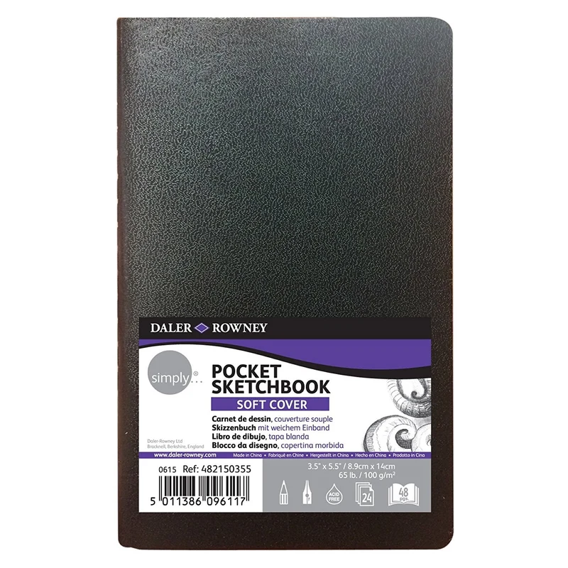 DALER ROWNEY Simply джобен скицник 100 g 24л лепен