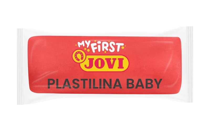 Mehki naravni plastelin JOVI My First 38 g - rdeč