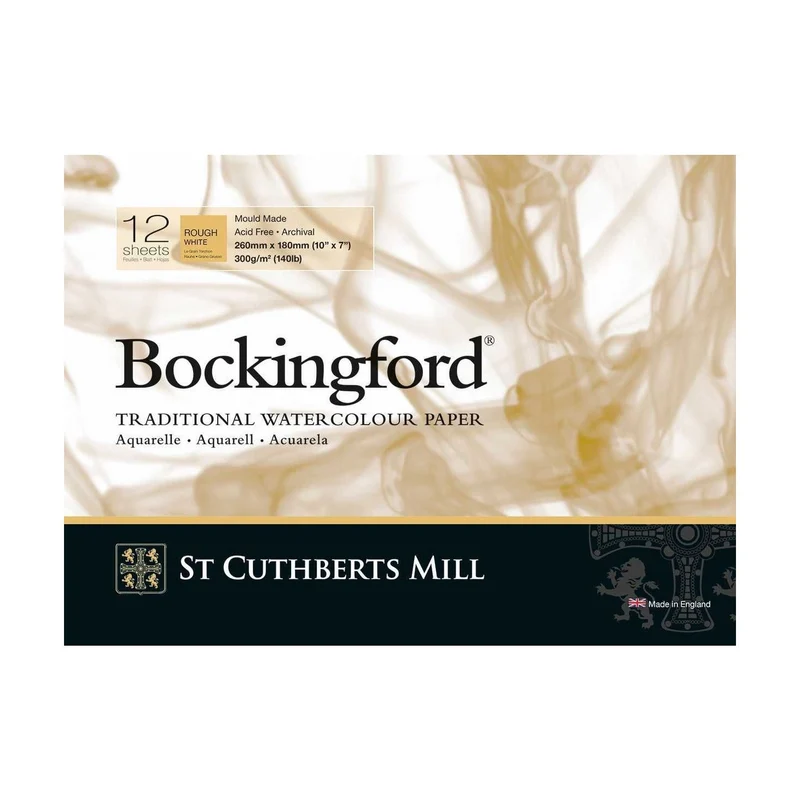 St Cuthberts Mill Bockingford akvarelni blok Rough 300 g/m² - 12 listova