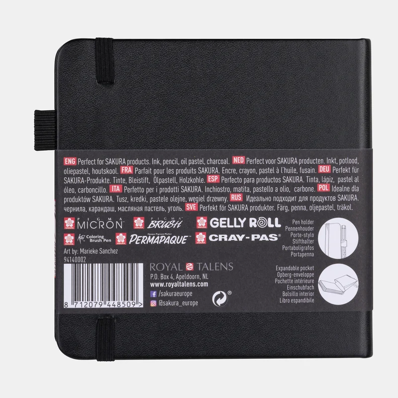 Blocco da disegno SAKURA 140 g/m² – 80 fogli, 9 – 21 cm