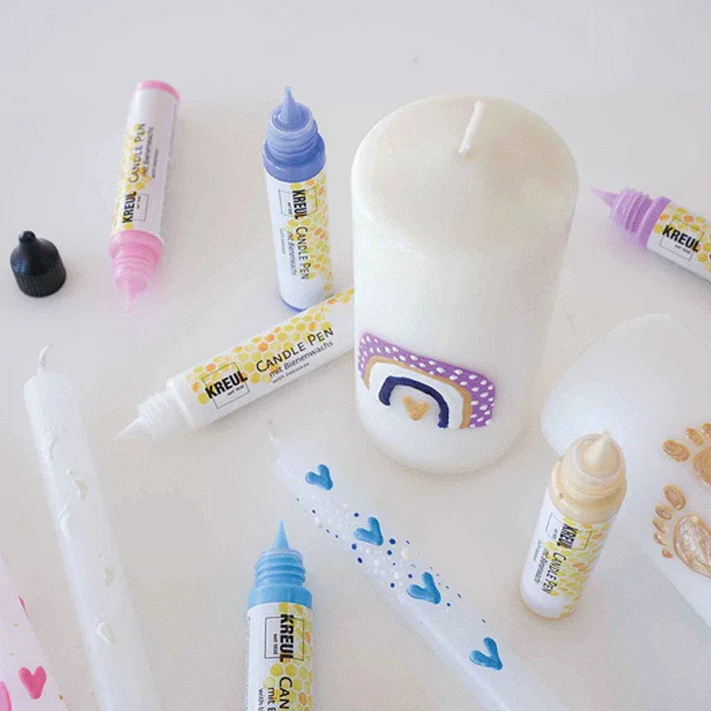 KREUL Candle Pen, 6er Set Hello Baby, Kerzenstifte, 29 ml