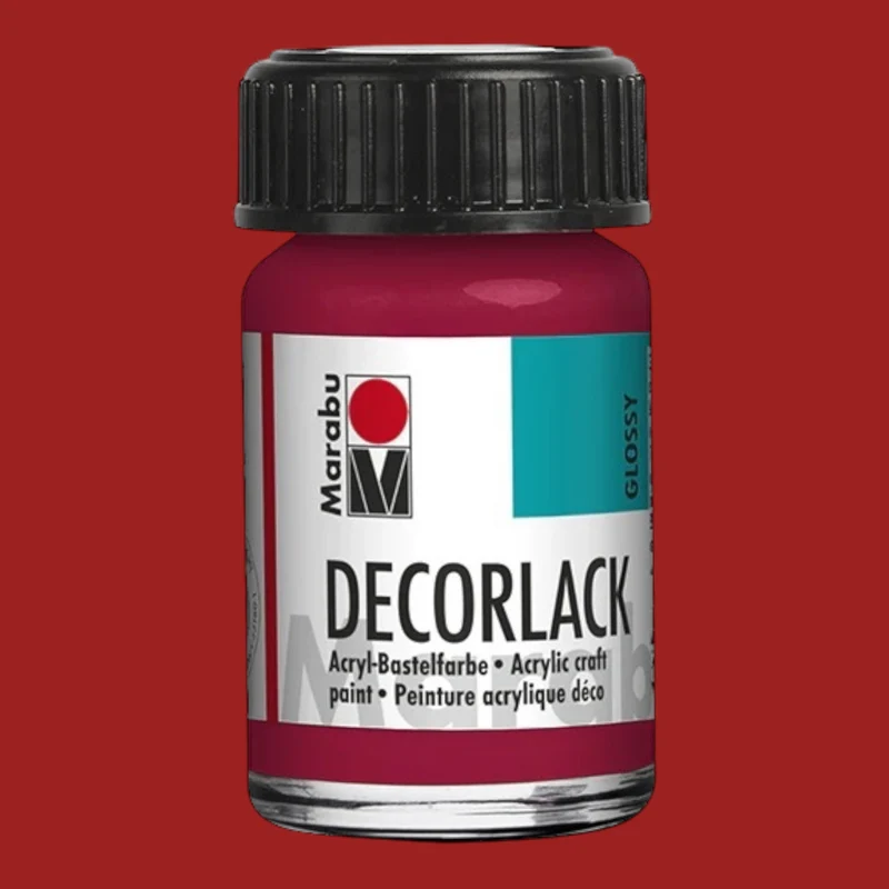 Marabu Decorlack Acryl Glanz Karminrot 032