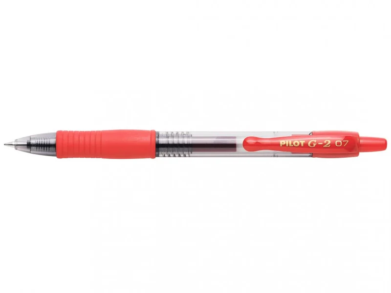Pilot - G2 - Gel pen Ink - Retractable Rollerball - Red - Medium Tip