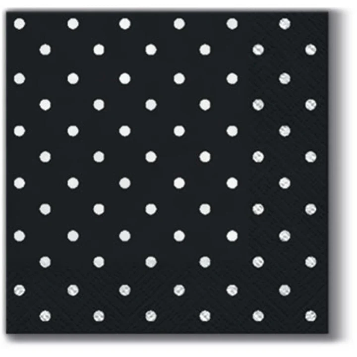 Cocktail Decoupage Napkins, Brown Dots - 1 pc
