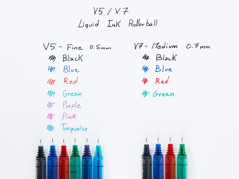 Pilot Hi-Tecpoint V7 - Liquid Ink Rollerball pen - Red - Medium Tip