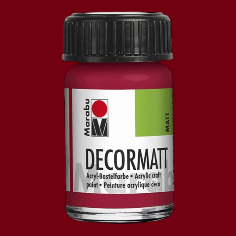 Marabu Decormatt Acryl Karminrot 032