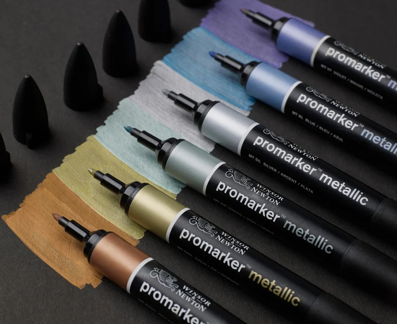 Winsor & Newton - Promarker - Metallic Marker - Red Gold