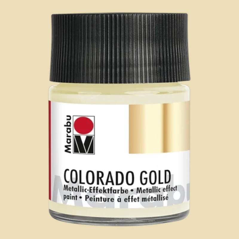 Marabu Colorado Gold Metallic-Effektfarbe , Metallic-Satin 799
