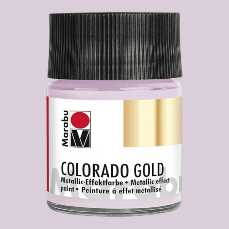 Marabu Colorado Gold Metallic-Effektfarbe , Flieder-Silber 756