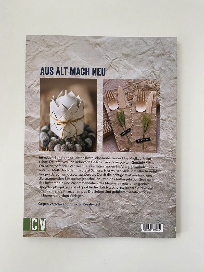 Buch Resteliebe GETRÄNKEKARTON