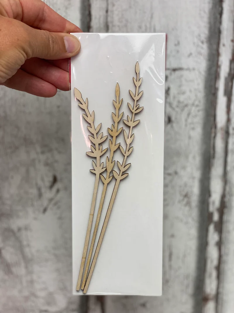 Holzstecker Lavendel