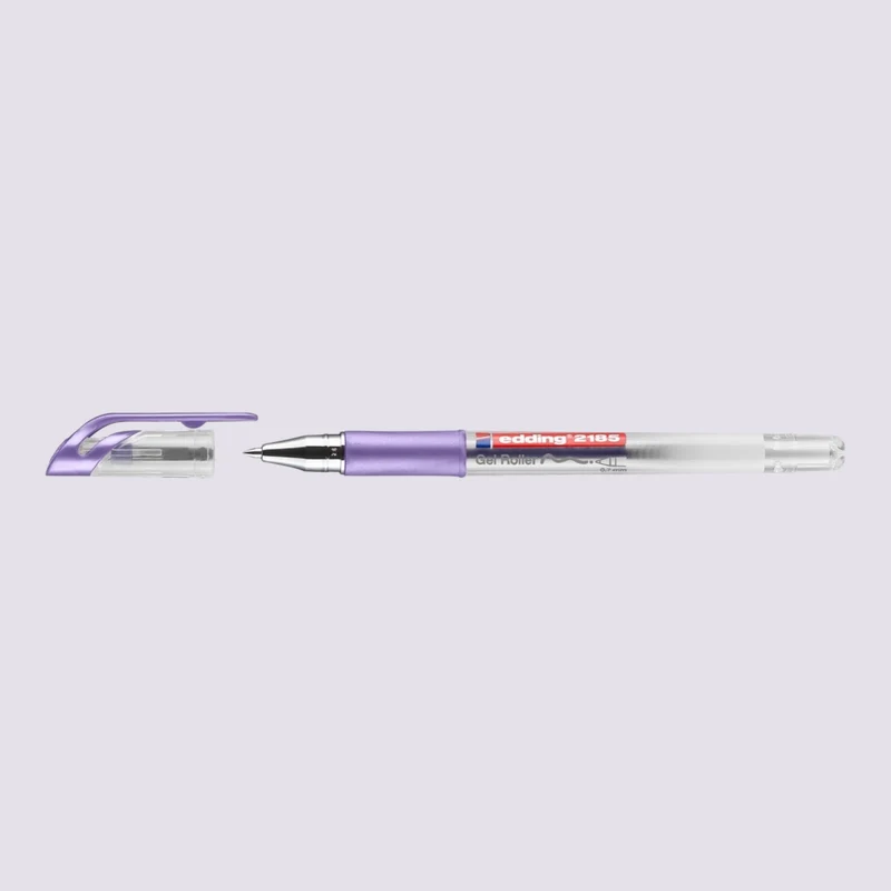 Edding 2185 Gelroller – Violett Metallic, Rollerspitze 0,7 mm
