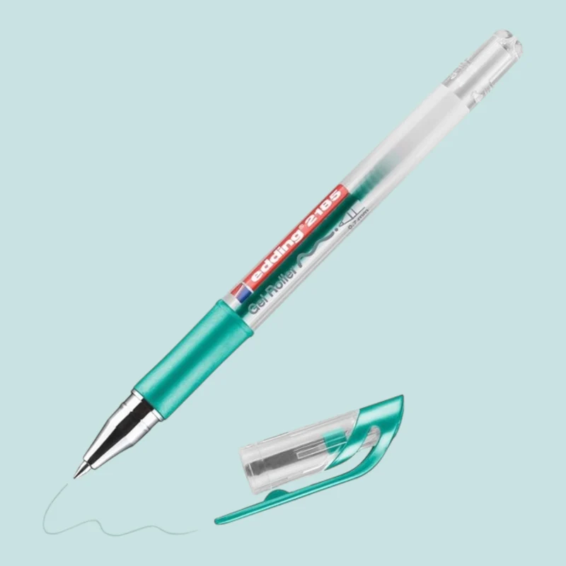 Edding 2185 Gelroller – Grün Metallic, Rollerspitze 0,7 mm