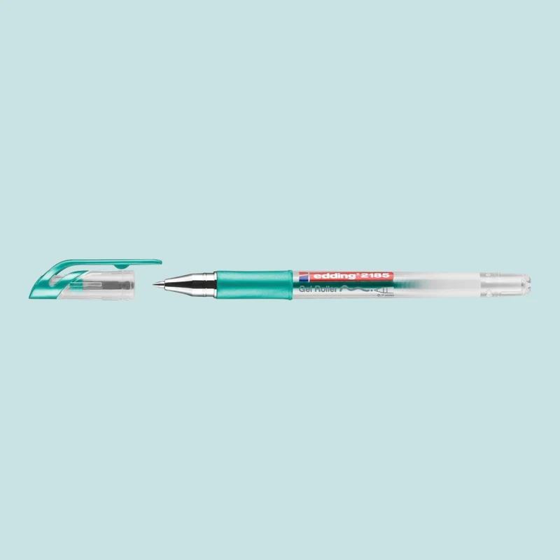 Edding 2185 Gelroller – Grün Metallic, Rollerspitze 0,7 mm