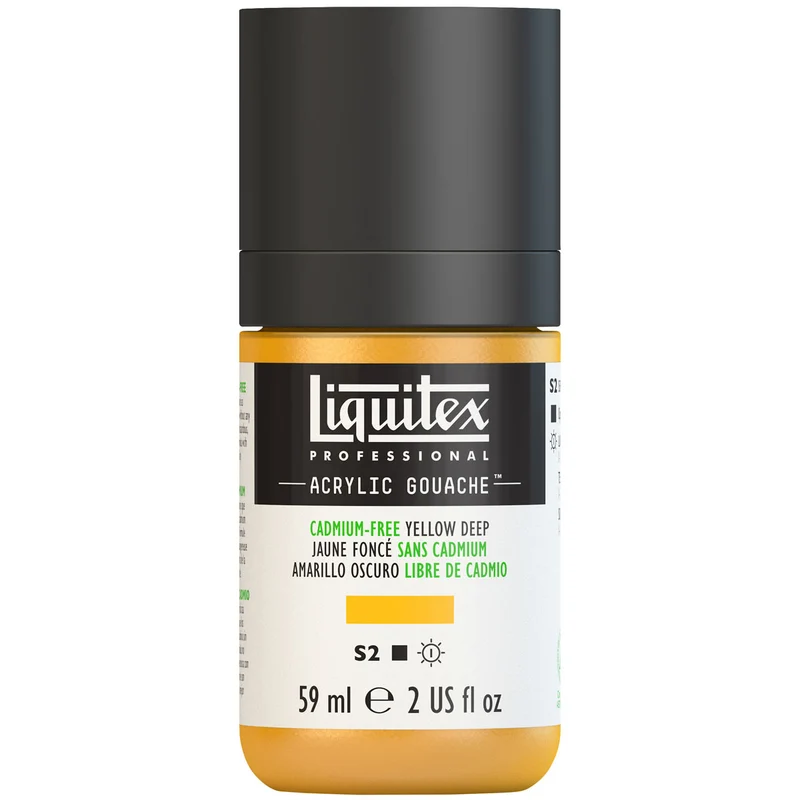 Liquitex - Acrylic Gouache 59ml S2 - Cadimum-Free Yellow Deep
