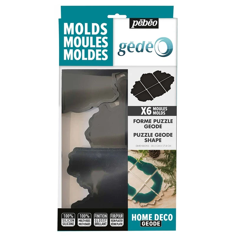 Pebeo - Gedeo - Silicone Mould Geode Puzzle Tray