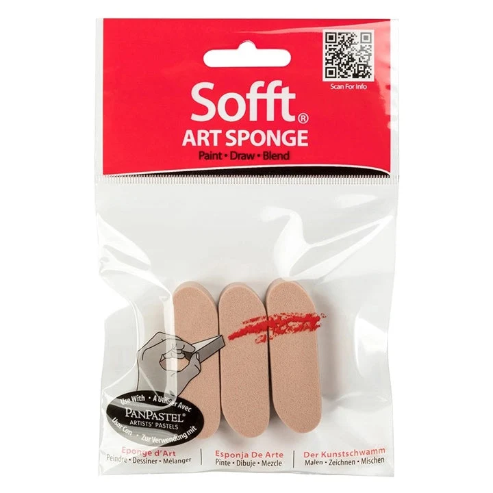 Sofft Pastel Applicator Sponges - Set of 3