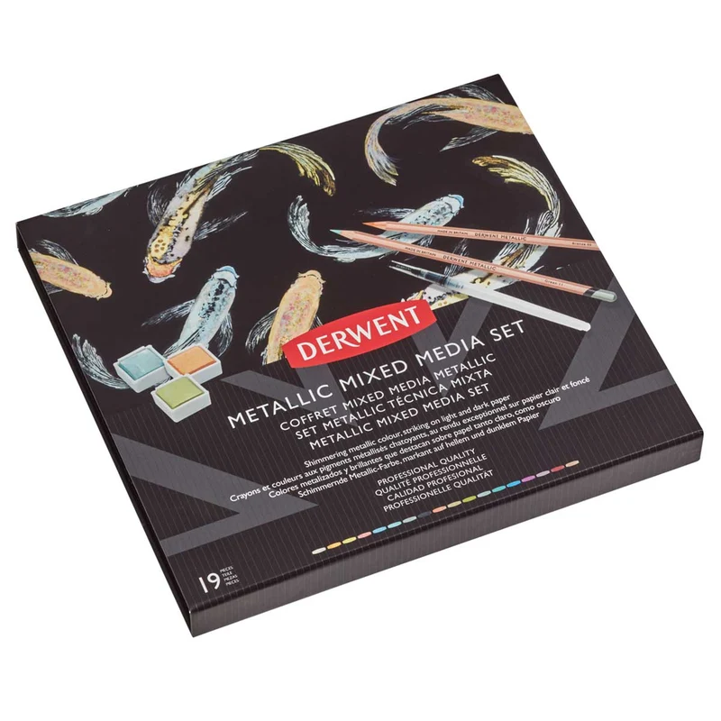 Derwent - Metallic Mixed Media Sketching Set
