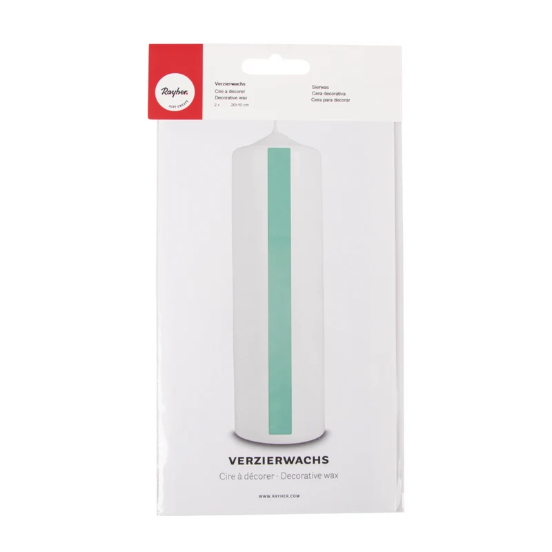Verzierwachsplatten 20 × 10 cm – Wachsplatten zur Kerzengestaltung für individuelle Unikat-Kerzen